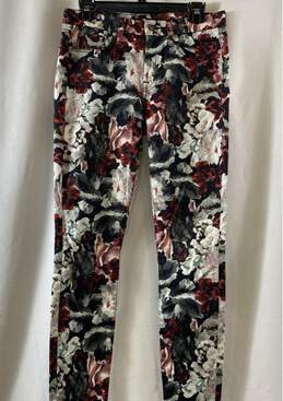 NWT 7 For All Mankind Womens Multicolor 5 Pockets Low Rise Skinny Jeans Size 29