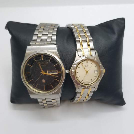 Citizen His and Hers 2 tone Stainless Steel Watch Collection image number 1
