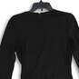 Womens Black Long Sleeve Round Neck Shift Dress Size Medium image number 4