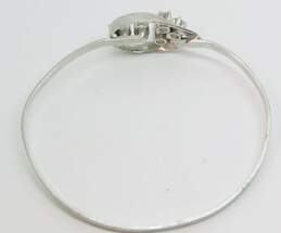 Vintage 14K Florentine White Gold 0.75 CTTW Round Diamond Hook On Bracelet 7.0g alternative image