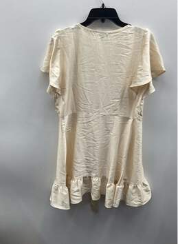 Trixxi Womens Champagne Short Sleeve Dress NWT alternative image