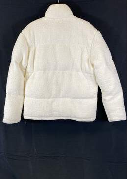 Lenasso Mens Ivory Long Sleeve Full Zip Mock Neck Puffer Jacket Size M alternative image