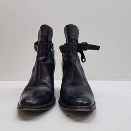 Sartore Leather Buckle Wrap Boots Black 8.5 alternative image