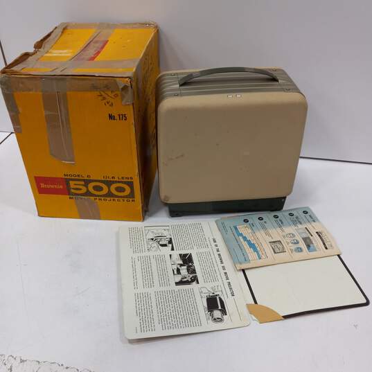 Vintage Brownie 500 Movie Projector IOB image number 2