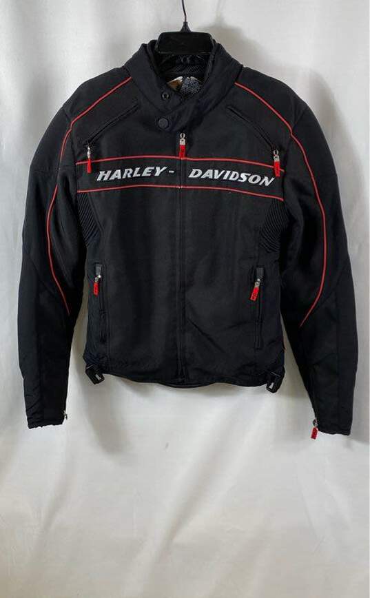 Buy the Harley-Davidson Mens Black Long Sleeve Full-Zip Motorcycle ...