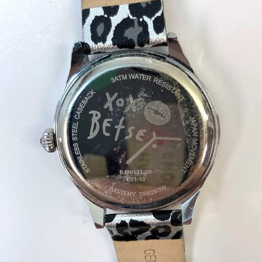 Designer Betsey Johnson BJ00131-09 Rhinestone Analog Dial Quartz Wristwatch image number 4