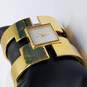 Franklin Mint Gold Tone Bracelet Cuff Watch image number 3