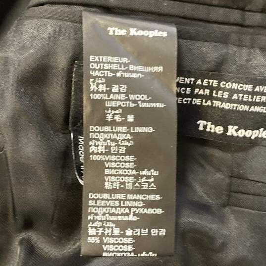 The Kooples Mens Black Single Breasted 2 Piece Blazer Suit Pants Size 50 image number 9