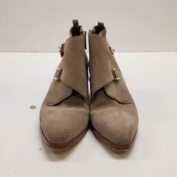 Michael Kors Leather Loni Ankle Boots Beige 8