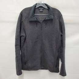 Kuhl MN's Interceptor Gray Fleece Full Zip Sweater Size M