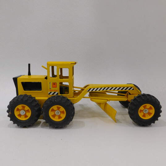 Vntg Tonka Pressed Steel Yellow Road Grader Toy Truck image number 1