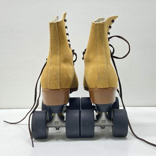 Riedell Quad 135 Zone Suede Roller Skates Beige 9.5 image number 4