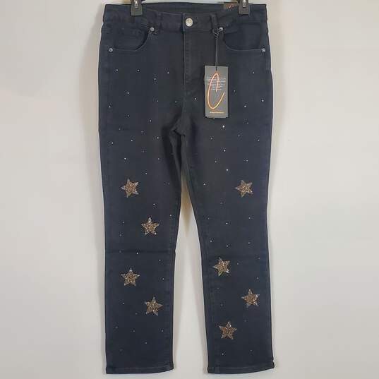 Copper Flash Women Black Star Jeans Sz 12 NWT image number 1