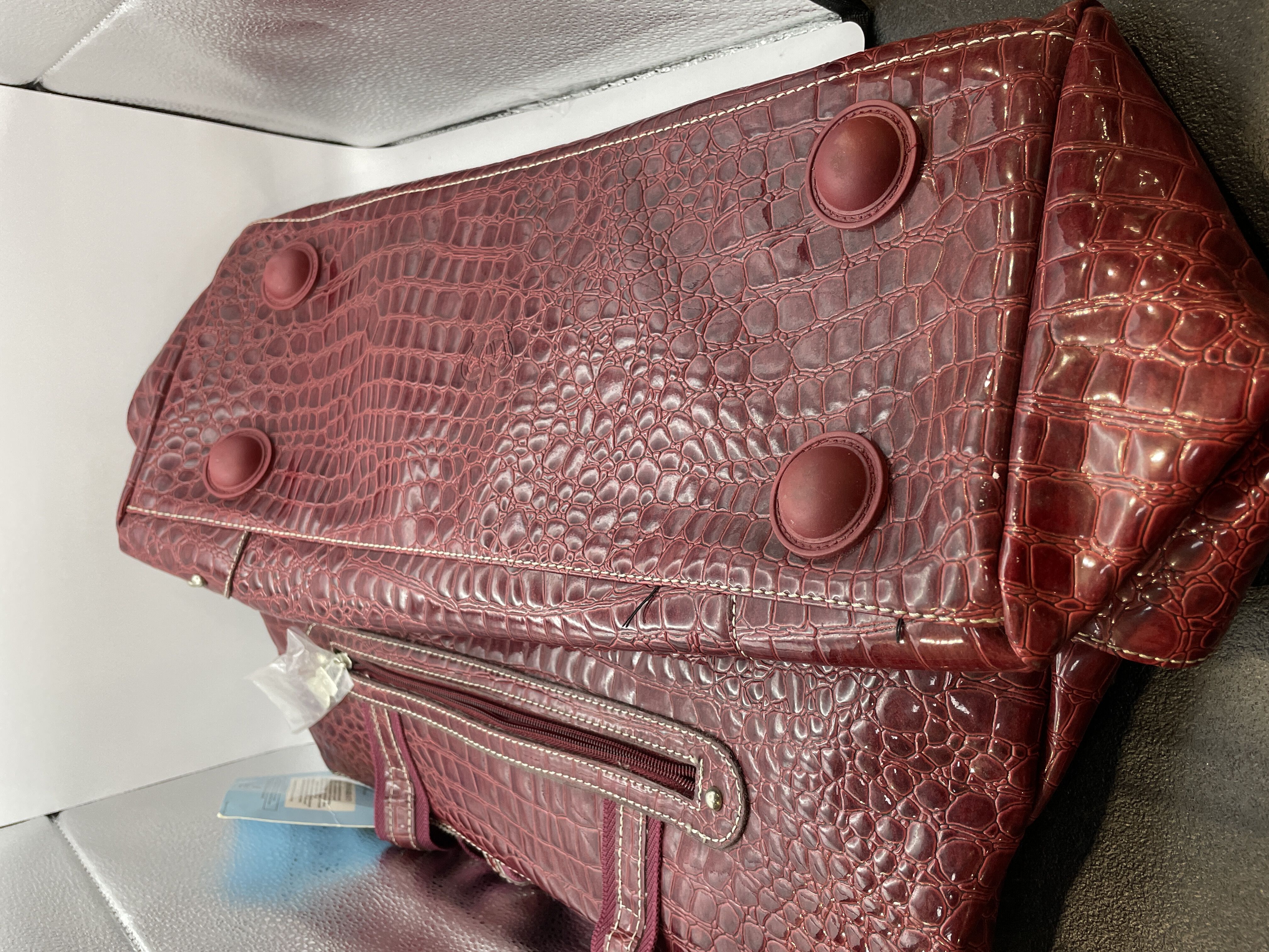 Shoulder Bag for Women Vegan Leather Crocodile Purse Classic Clutch Handbag