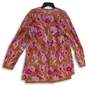 NWT Soft Surroundings Womens Orange Pink Open Front Cardigan Sweater Size 1X image number 2