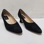 Classique Entier Black Suede Pump Heels Shoes Size 6.5 B image number 3