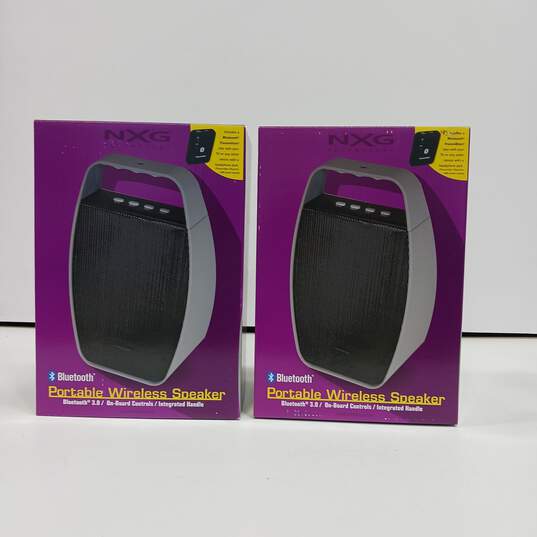 Lot of Two NXG Technology Wireless Speakers image number 1