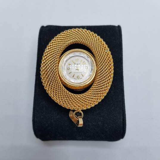 Sheffield 35mm Shock Resist Gold Tone Pendant Watch Non-precious Metal Watch image number 1