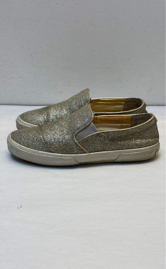 Michael Kors Gold Glitter Slip-On Casual Shoe Women 8 image number 3