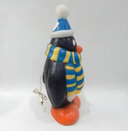 VTG General Foam Chilly Willy Penguin Blue & Yellow 28" Christmas Blow Mold alternative image