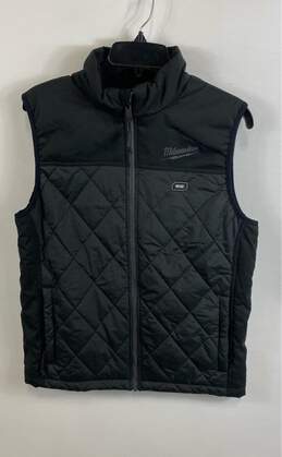 Milwaukee Mens Black Sleeveless Heated Gear Full Zip Quilted Vest Jacket Size S
