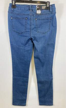 NWT Earl Jean Womens Blue White Polka Dot 5 Pocket Design Skinny Jeans Size 6 alternative image