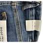 NWT Good American Womens Skinny Leg Jeans Pant Medium Wash Blue Denim Size 0/25 image number 7