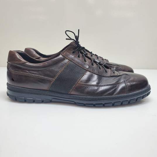 Alfani Brown Casual Lace Up Leather Shoes Men's Size 9.5 image number 1