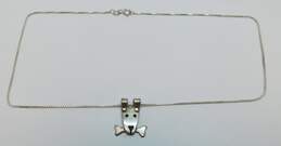 925 Hanging Cat Dog With Bone & Lucas Lameth Hematite Necklaces 23.4g alternative image