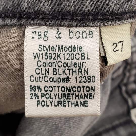 Rag & Bone Women Gray Washed Jeans Sz 27 image number 2