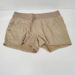 The North Face WM's Beige Khaki Nylon Shorts Size XL