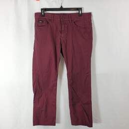 Hugo Boss Women Burgundy Slim Jeans sz S