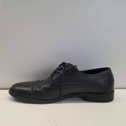 Penguin Black Leather Cap Toe Oxford Dress Shoes Men's Size 10 M image number 2