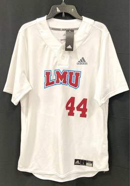 Adidas Men White Loyola Marymount Cage College Baseball Jersey L