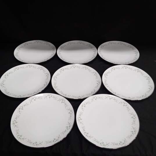 Set of 8 Vintage Noritake Annabelle Dinner Plates 6856 image number 2