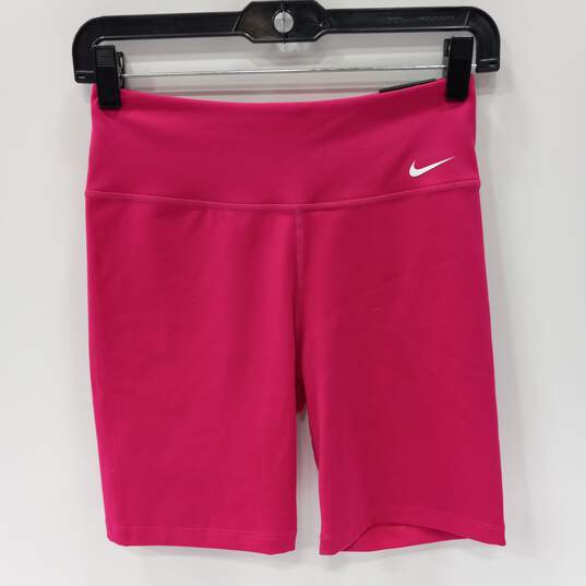 Nike Women's Magenta Tight Fit Training Shorts Size S NWT image number 2