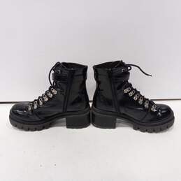 Jeffery Campbell Women's Black Faux Leather Combat Boots Size 8.5M alternative image