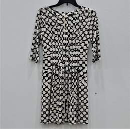Tahari Women's Arthur S. Levine Black White Circle Pattern Dress Size 2P
