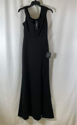 NWT Lulus Womens Black Sleeveless Back Zip Cocktail Maxi Dress Size Small