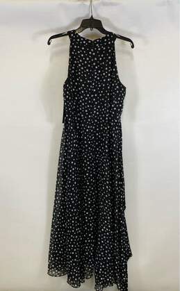 NWT Tahari Womens Black Ivory Polka Dot Sleeveless Halter Neck Maxi Dress Sz 12 alternative image