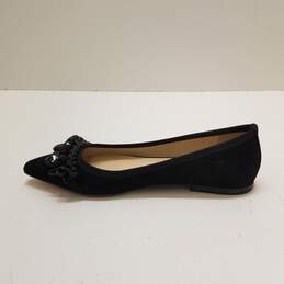 Anna Baiguera Embellished Pointed Toe Flats Black 6