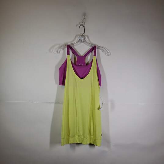 Buy the Womens Sleeveless Built In Bra Pullover Activewear Tank Top Size  Large
