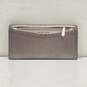 Michael Kors Leather Slim Envelope Wallet Silver image number 2