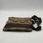 Womens Brown Beige Monogram Inner Pockets Adjustable Strap Crossbody Bag image number 3