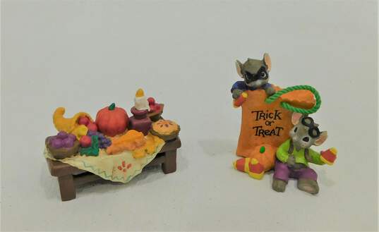 Assorted Mousekins Holiday Fall Autumn Halloween Thanksgiving Figurines image number 3