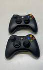 Microsoft Xbox 360 controllers - Lot of 2, black image number 1
