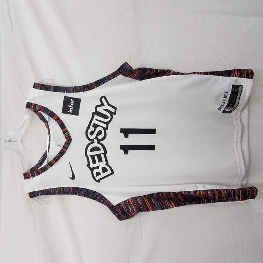 Buy the Nike Brooklyn Nets NBA #11 Irving Bed-Stuy Whie Jersey Size XL