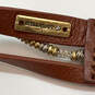 Designer Stella & Dot Maize Gold-Tone Leather Adjustable Wrap Bracelet image number 4