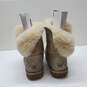 UGG Boots Tan Baily Button Womens 5803 Sheepskin Wool Sz 7 image number 3