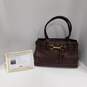 Authentic COACH Brown Leather Hampton Tote Bag image number 2